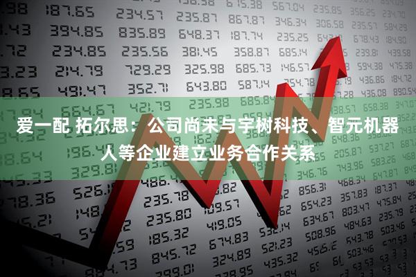 爱一配 拓尔思：公司尚未与宇树科技、智元机器人等企业建立业务合作关系