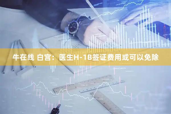 牛在线 白宫：医生H-1B签证费用或可以免除